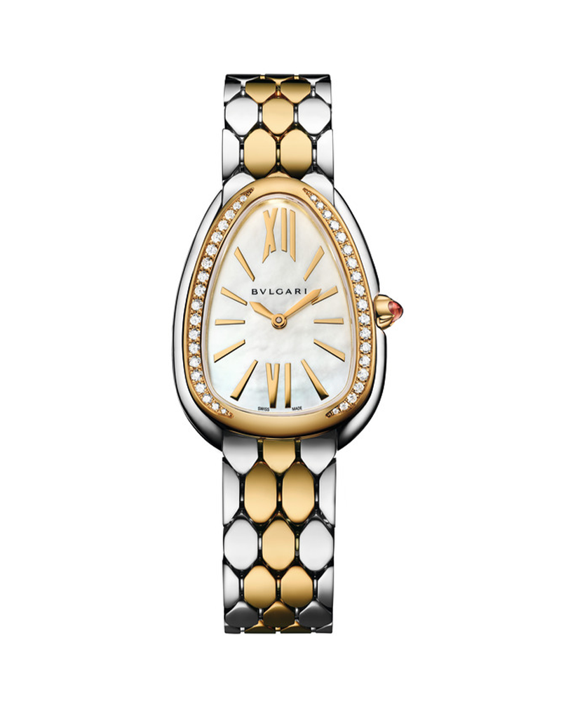 Bvlgari Serpenti Seduttori Watch For Women with Stainless Steel Yellow Gold Bracelet 103755 Art Of Time