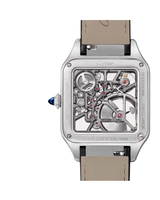 Santos-Dumont skeleton watch equipped with a micro-rotor