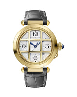 Pasha De Cartier, 41 Mm, Automatic, Yellow Gold, 2 Interchangeable Leather Straps