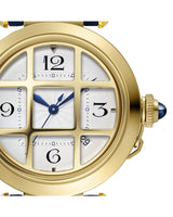 Pasha De Cartier, 41 Mm, Automatic, Yellow Gold, 2 Interchangeable Leather Straps