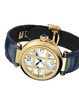 Pasha De Cartier, 41 Mm, Automatic, Yellow Gold, 2 Interchangeable Leather Straps