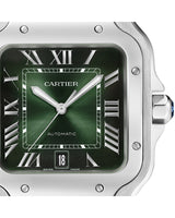 Santos De Cartier, Large, Automatic, Steel, Interchangeable Steel And Leather Bracelets