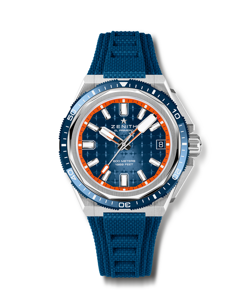 Zenith - Defy Extreme Diver Watch for Men with Blue Rubber Strap