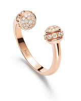 ROSE GOLD DIAMOND OPEN RING (SIZE 56)