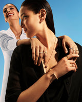 ROSE GOLD DIAMOND RING (SIZE 58)