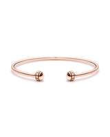 ROSE GOLD DIAMOND OPEN BANGLE BRACELET (SIZE 17)