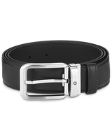 BLACK 35 MM LEATHER BELT