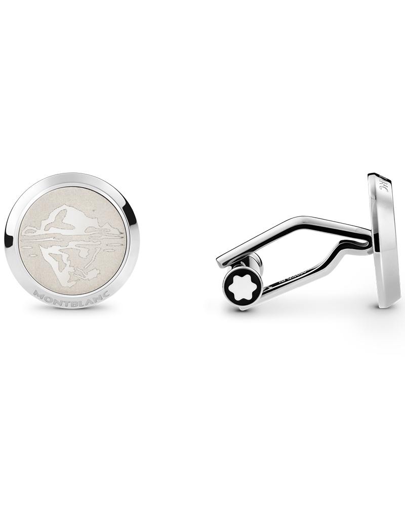 Montblanc - Cufflinks Montblanc 1858 Ice Sea - MB129508 | Art Of Time