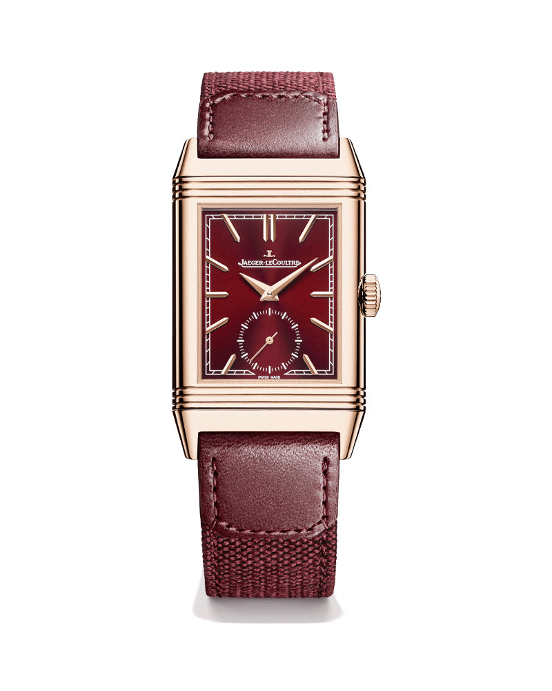 Jaeger lecoultre reverso burgundy sale