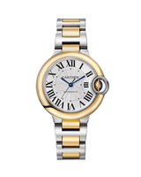 BALLON BLEU DE CARTIER WATCH, 33 MM, AUTOMATIC MECHANICAL MOVEMENT, YELLOW GOLD, STEEL