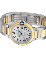 BALLON BLEU DE CARTIER WATCH 36 MM, AUTOMATIC MECHANICAL MOVEMENT, YELLOW GOLD, STEEL