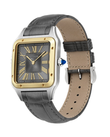 SANTOS-DUMONT WATCH,LARGE,STEEL YELLOW GOLD
