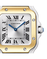 Santos de Cartier, Small, Steel Gold, Quartz