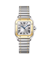 Santos de Cartier, Small, Steel Gold, Quartz
