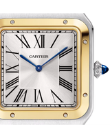 Santos Dumont watch, Extra Large, Steel Gold