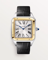 Santos Dumont watch, Extra Large, Steel Gold