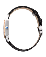 Santos Dumont, Small, Rose Gold And Steel, Leather