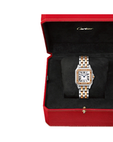 Panthere De Cartier, Medium, Rose Gold And Steel, Diamonds