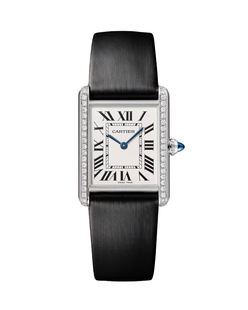 Cartier - Tank Must De Watch with Black Leather Strap - W4TA0030
