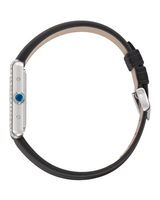 TANK MUST, SMALL, QUARTZ, STEEL, DIAMONDS, LEATHER