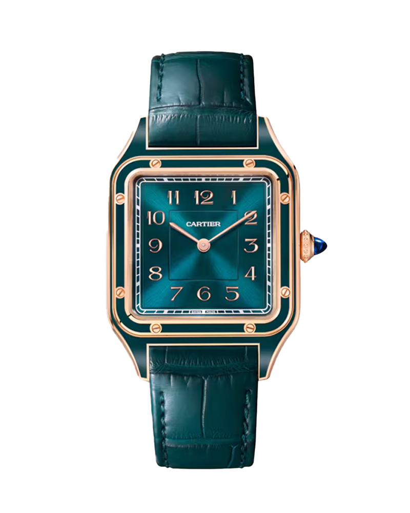 Cartier - Santos Dumont Large Watch for Men with Blue Leather