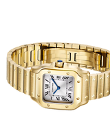 Santos de Cartier, Small, Yellow Gold, Quartz