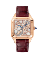 Santos-Dumont Micro-rotor Skeleton Watch, Large, Rose Gold