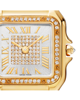 PANTHÈRE DE CARTIER WATCH MEDIUM MODEL, QUARTZ, YELLOW GOLD, DIAMONDS