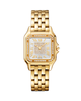 PANTHÈRE DE CARTIER WATCH MEDIUM MODEL, QUARTZ, YELLOW GOLD, DIAMONDS