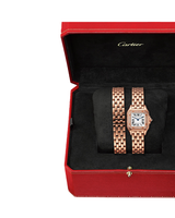 PANTHÈRE DE CARTIER WATCH, Small model, quartz movement, rose gold, diamonds