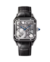 Santos-Dumont skeleton watch equipped with a micro-rotor