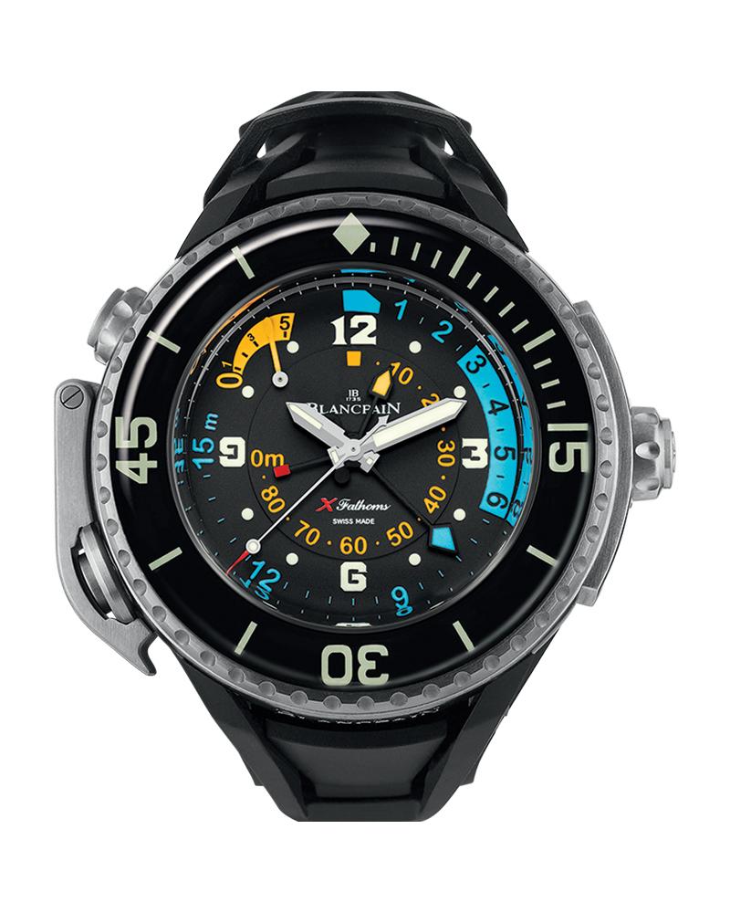 Blancpain - X Fathoms Watch for Men with Black Rubber Strap - 5018