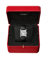 TANK MUST, LARGE, QUARTZ, STEEL, DIAMONDS, LEATHER