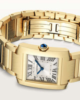 TANK FRANCAISE, MEDIUM, QUARTZ, YELLOW GOLD