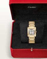 TANK FRANCAISE, MEDIUM, QUARTZ, YELLOW GOLD