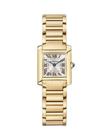 TANK FRANCAISE, SMALL, QUARTZ, YELLOW GOLD