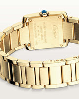 TANK FRANCAISE, SMALL, QUARTZ, YELLOW GOLD