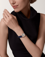 RONDE LOUIS CARTIER, 29 MM, ROSE GOLD, DIAMONDS, LEATHER