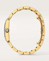 TANK FRANCAISE, MEDIUM, QUARTZ, YELLOW GOLD, DIAMONDS