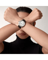 RONDE MUST DE CARTIER, 36MM, QUARTZ, STAINLESS STEEL, LEATHER