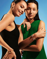 ROSE GOLD MALACHITE DIAMOND OPEN RING (SIZE 53)