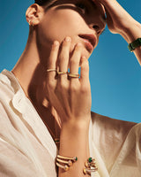 ROSE GOLD DIAMOND RING (SIZE 55)