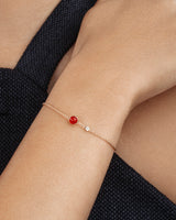 POSSESSION CARNELIAN CHAIN BRACELET (SIZE 18)