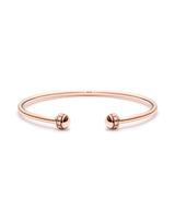 ROSE GOLD DIAMOND OPEN BANGLE BRACELET (SIZE 16)