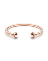 ROSE GOLD DIAMOND OPEN BANGLE BRACELET (SIZE 17)
