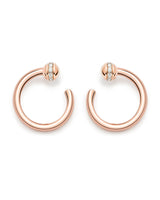 POSSESSION HOOPS SMALL MODEL ROSE GOLD DIAMONDS