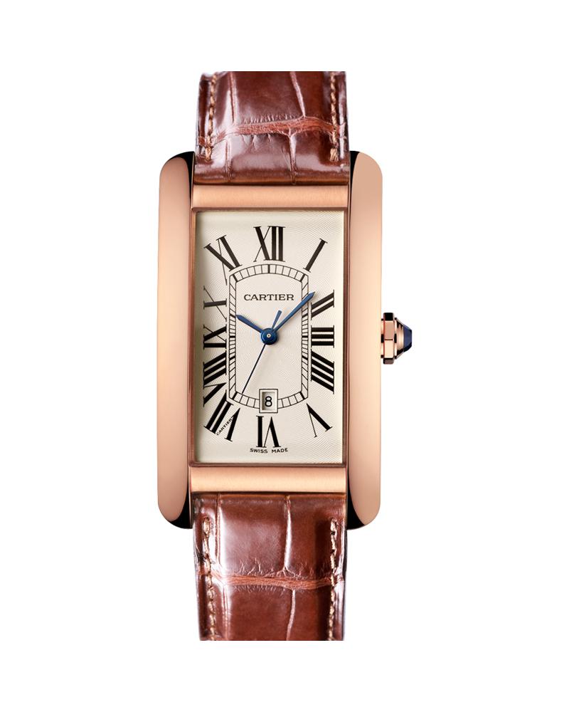 Cartier Tank Rose Gold Men's Watch, WGTA0047