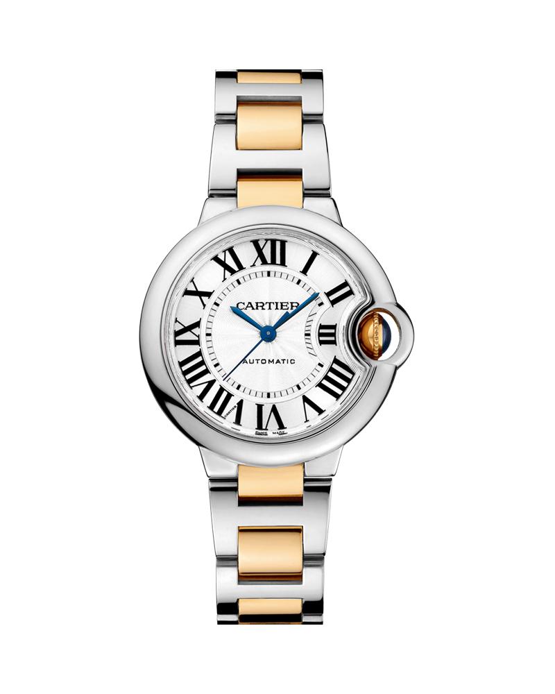 Cartier Ballon Bleu De Cartier 33 mm 18K Yellow Gold Steel