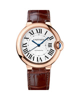 BALLON BLEU DE CARTIER, 36 MM, ROSE GOLD, LEATHER, SAPPHIRE