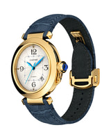 PASHA DE CARTIER, 41 MM, AUTOMATIC MOVEMENT, YELLOW GOLD, 2 INTERCHANGEABLE LEATHER STRAPS